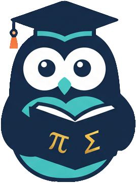 Illustration av en studerande uggla med bok